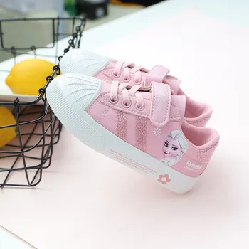 

Kid Shoes Girls Sport Sneakers Children ann elsa princess trainer cartoon beauty Tenis Brand Shoes Enfant girl leather sneaker