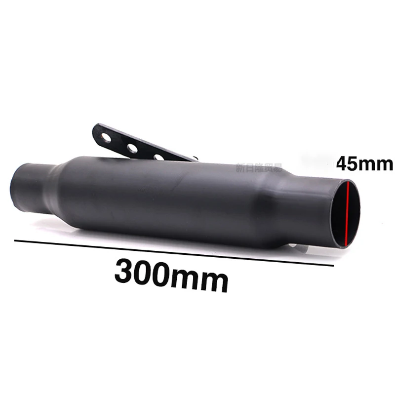 Мотоцикл 45 мм Глушитель универсальный скутер Ретро выхлопной двигатель с трубой