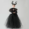 Halloween Costume for Kids Black Devil Tutu Costume Gothic Girls Fancy Tutu Dress with Feather Shawl Cosplay Costume ► Photo 2/6