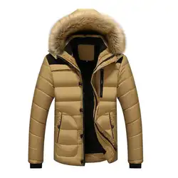 2019 новый стиль зимние куртки мужские пальто мужские парки Повседневная плотная верхняя одежда с капюшоном флисовые куртки теплые пальто