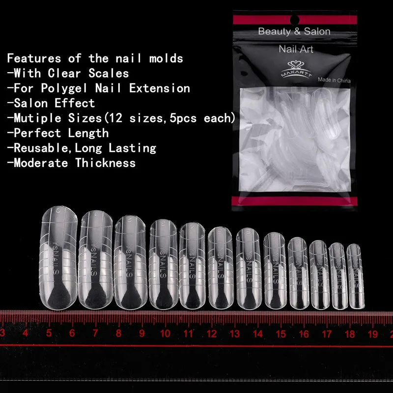 Makartt полигелевый набор для наращивания ногтей, набор для наращивания ногтей, набор для пробных работ с гелем, профессиональный техник для ногтей, универсальный французский набор