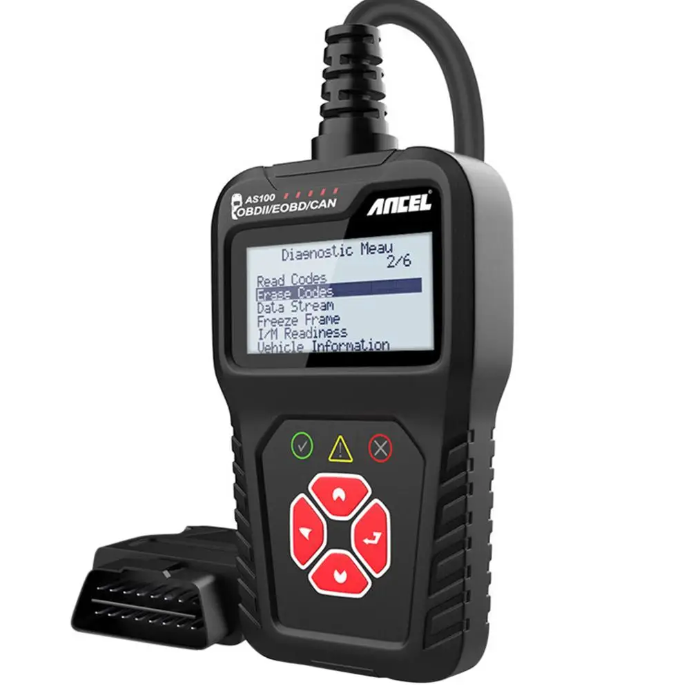 Car Automotive Diagnostic Tool OBD2 Scanner Check Engine Light Reset 6 Languages 