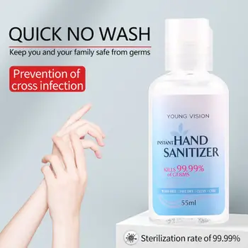 

55ml Portable Mini Hand Sanitizer Gel Anti-Bacteria Moisturizing Disposable No Clean Waterless Antibacterial Hand Sanitizer