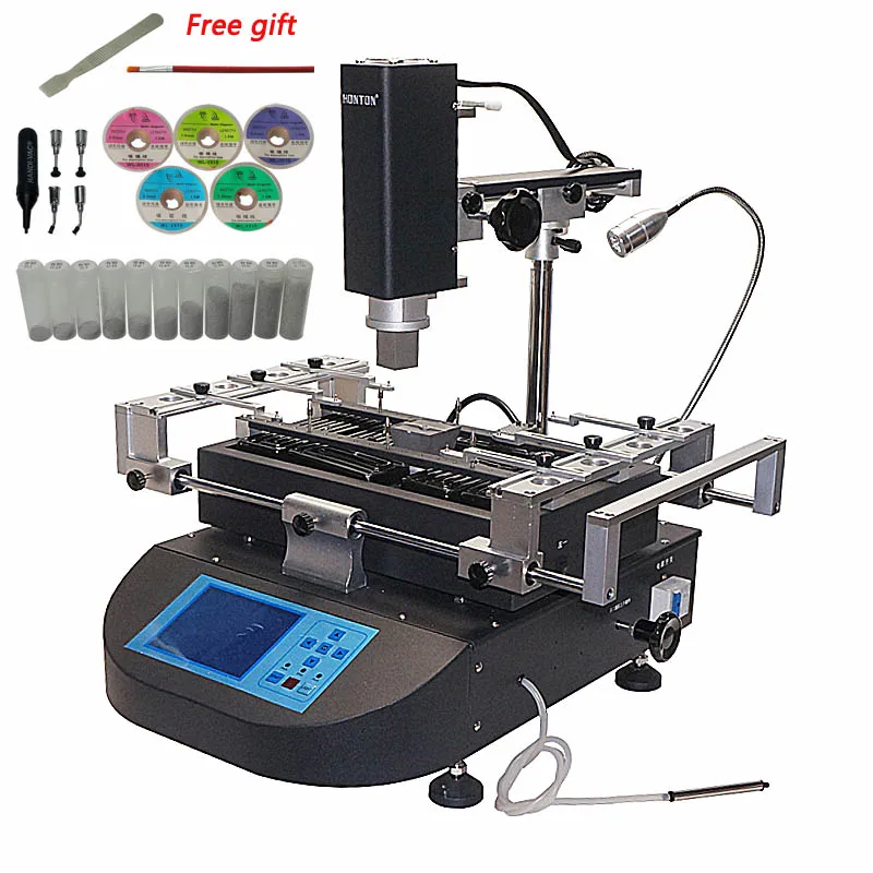 US $1.018.72 Infrared Preheating Hot Air 3 Zones BGA Rework Station HONTON R490 PCB Repair Soldering Welding Machine With Repair Tools