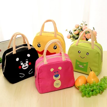 

Cute anime cartoon waterproof fresh-keeping bag Oxford cloth bento box outdoor camping bento box insulation storage bag