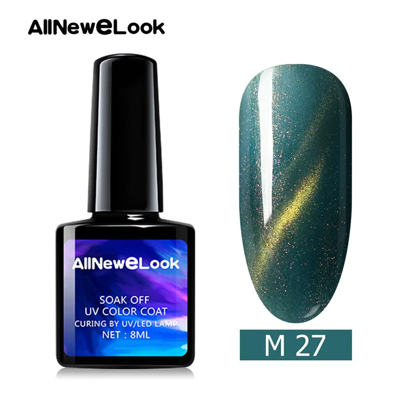 27 Allnewelook Cateye 3D Гель-лак блеск для ногтей магнит 8 мл 48 цветов полигель набор для ногтей Лаки маникюрный лак - Цвет: 27