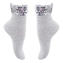 Осень-зима, женские носки, дизайн, новинка, высокое качество, ручная работа, с блестками, одноцветные носки для женщин