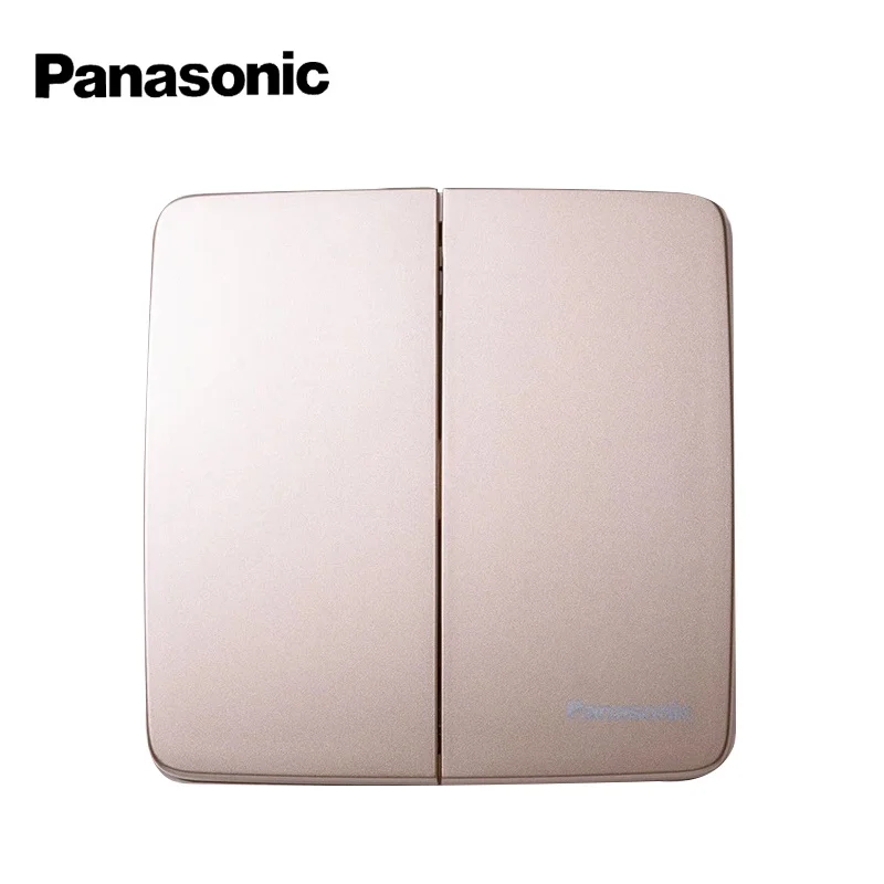 Настенный выключатель Panasonic переключатель белого и золотого цвета для
