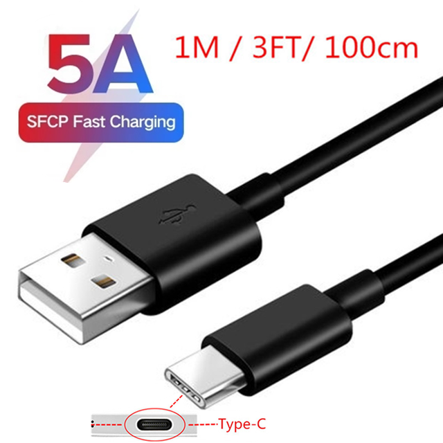 5A Fast Charger QC 3.0 USB Charger Quick Charge Type C Cable for Huawei Samsung Xiaomi Redmi Google Pixel 6 Pro EU US Plug