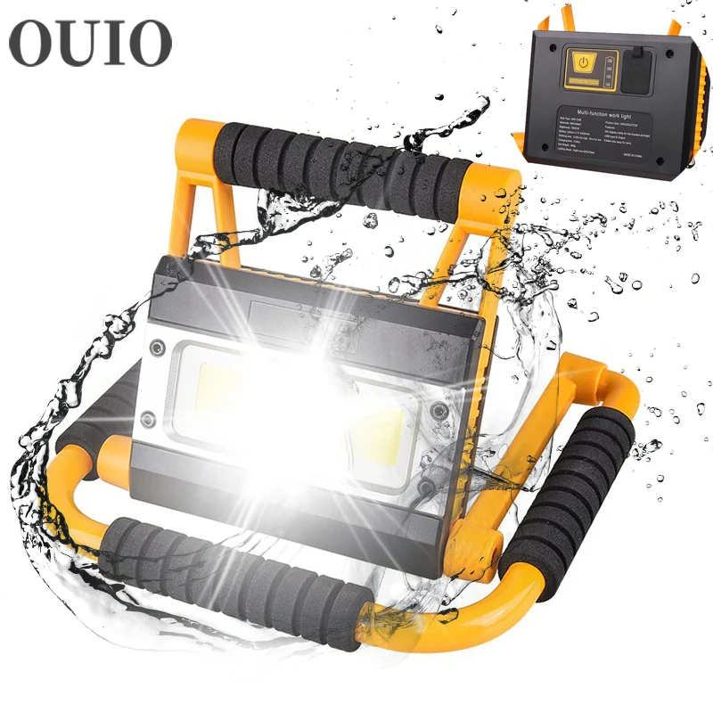 

Brighter LED Work Lamp USB Rechargeable LED Torch Camping Lantern Water Resistant Outdoor Search Flashlight