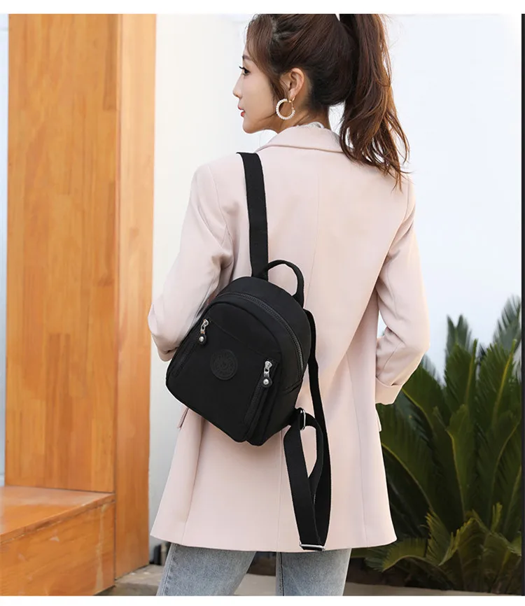 Waterproof Nylon Backpack 20201 New Trend Women Backpack Fashion Shoulder Bag Small Teen Girl School Bag Mochilas Female awesome stylish backpacks