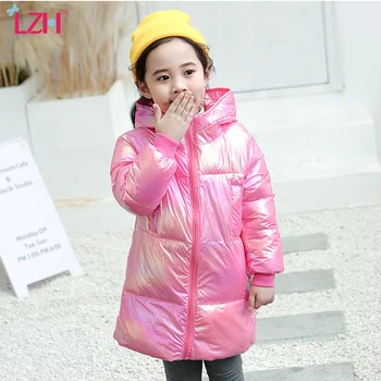 

LZH Children Coat Autumn Winter Jacket For Boys Hooded Warm Fleece Outerwear Coat For Kid Clothes Fashion Mid-length Windbreaker