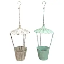 Железная подвесная корзина с парашютом в стиле ретро в стиле кантри декоративная стойка для кашпо