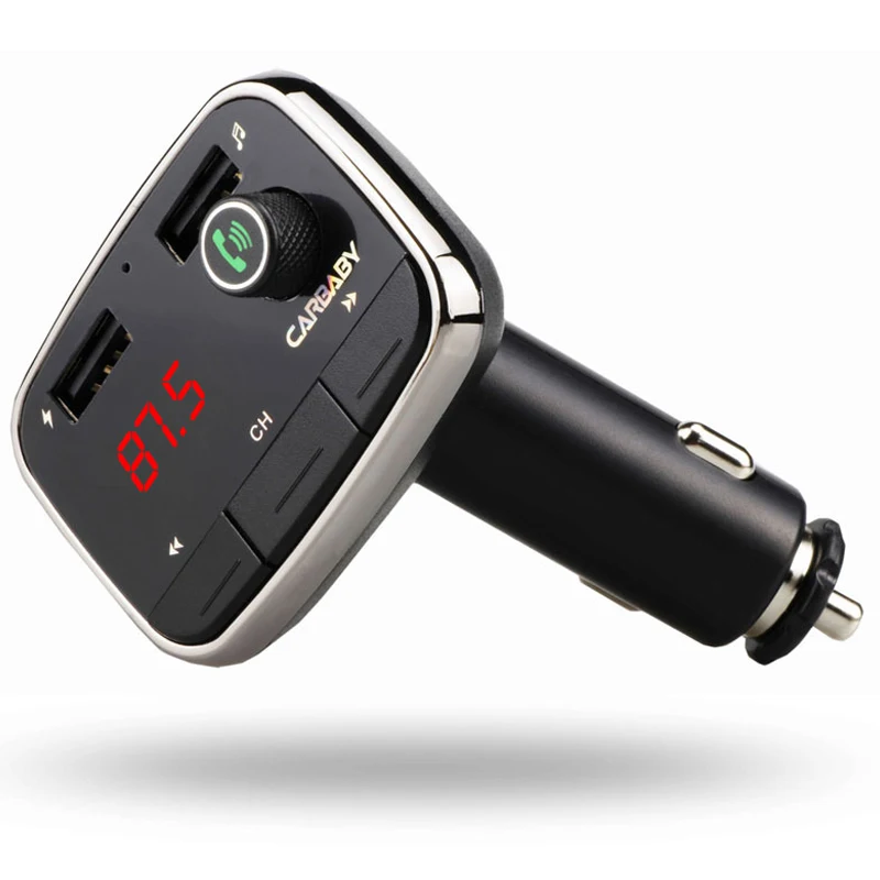 Автомобильный Bluetooth плеер mp3 музыкальный плеер автомобильное зарядное устройство Bluetooth зарядка fm-передатчик автозапчасти XC-109 - Название цвета: Серебристый