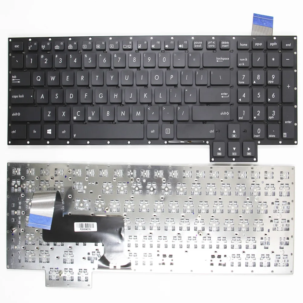 

New Russian/English Keyboard for ASUS G750 G750J G750JH G750JM G750JS G750JW G750JX G750JZ G750JY Black RU/US