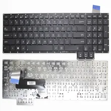 Novo teclado russo/inglês para asus g750 g750j g750jh g750jm g750js g750jw teclado latop preto ru/eua