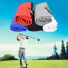 Dropshipping Golf Club Towel Quickly Drying Water Absorption Accessory Waffle Pattern Golf Club Towel for Golf Training