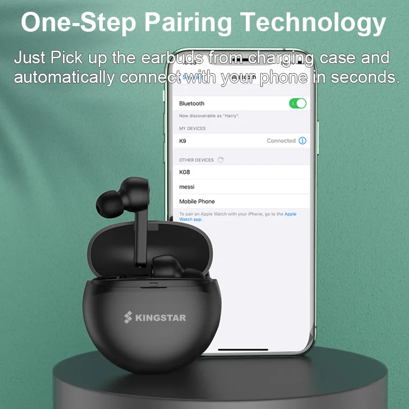 2020 Long Standby Wireless Headphones TWS Bluetooth5.0 earphone HiFi Waterproof earbuds Touch Control Headset for sports /game