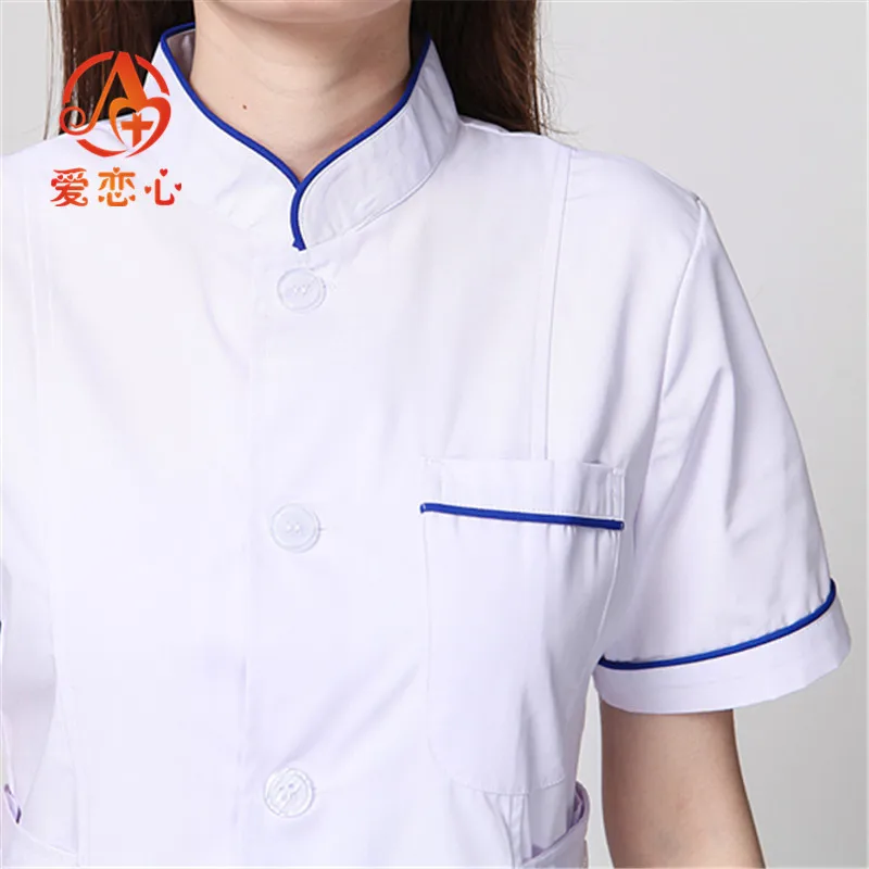 Длинный рукав женский/белый медицинский Халат медсестры услуги Униформа костюм медика одежда белый лабораторный халат доктор одежда-A& X