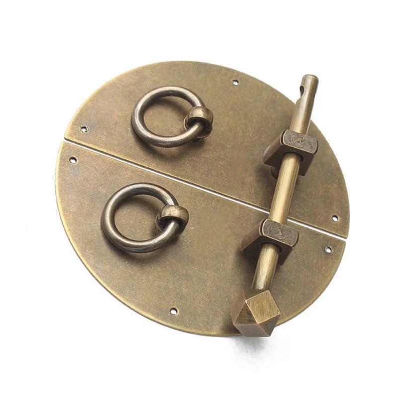 

Accessories Handle Tool Bronze Door Semicircular Chinese style Antique
