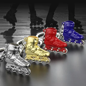 

FREE SHIPPING BY DHL Metal Roller Skates Key Chains Ice Skates Key Rings for Gifts WB3002