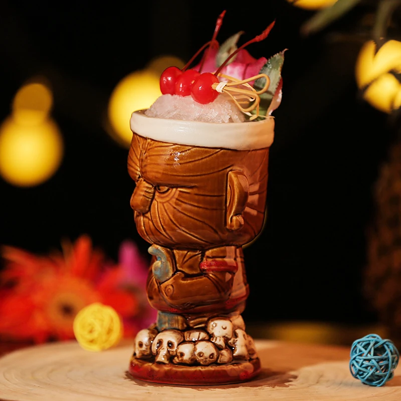 Maori Chief Tiki кружка для коктейля чашка пивная винная Кружка Керамическая Tiki кружки художественные ремесла креативные Гавайские кружки