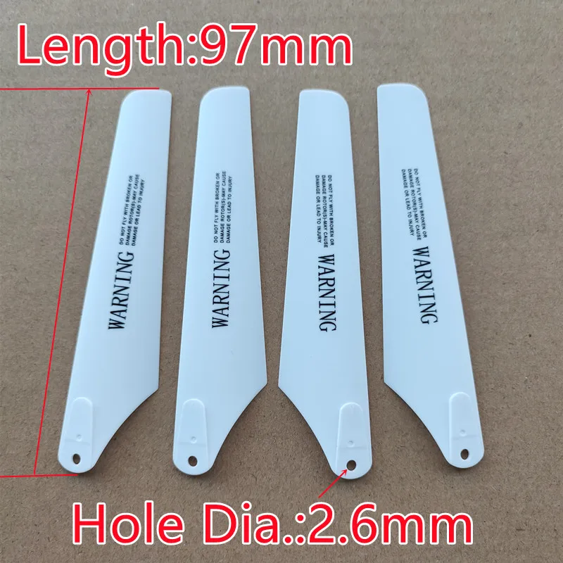 

97MM 9.7CM S36 S8 Main Blades Props Rotors A B Fan Paddles For R/C Helicopter Airplane Spare Parts Accessories