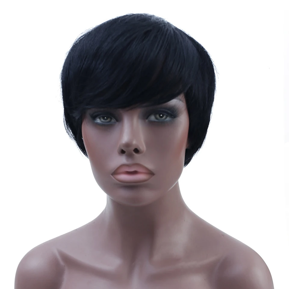 MUMUPI Модные Синтетические Черные Серые и светлые цвета короткие волосы кудрявые парики для женщин высокотемпературные волокна волос