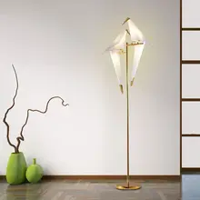 Тысячи бумажный журавль Напольная Лампа в скандинавском стиле украшение творческая современная в стиле минимализма кабинет птица спальня гостиная лампа