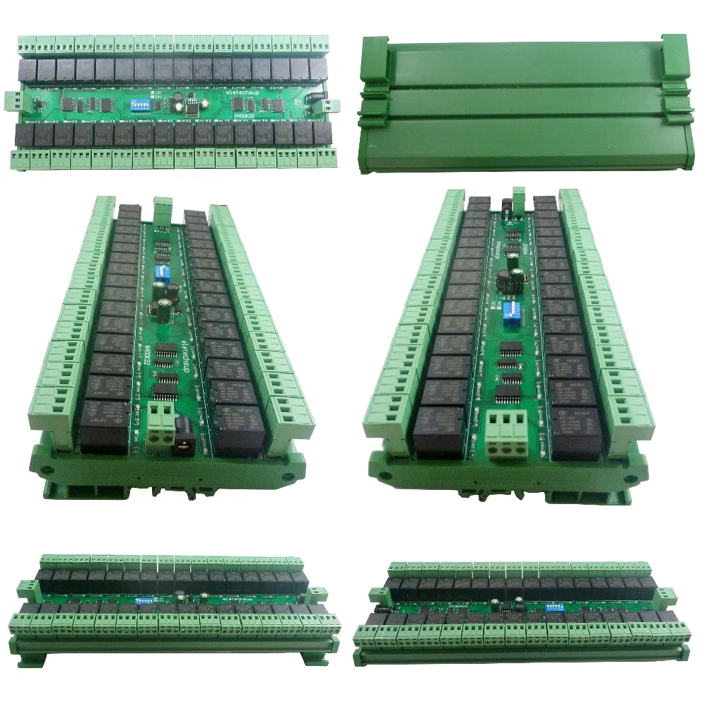 32CH MODBUS RTU 03 06 16 DC12V 24V RS485 SPDT 릴레이 보드 485 버스 원격 제어 스위치, LED PLC PTZ 카메라 스마트