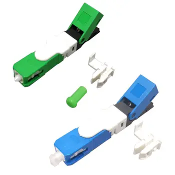 

FTTH ESC250D SC APC Single-Mode Fiber Optic Model Fast Optical Connector for Distribution Boards Maintenance Disaster