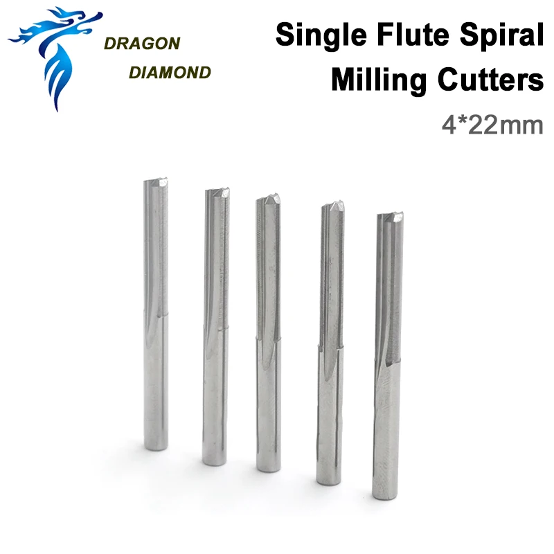 5pcs Carbide End Milling Cutting double flute CNC router Wood bits 6mm x 25mm