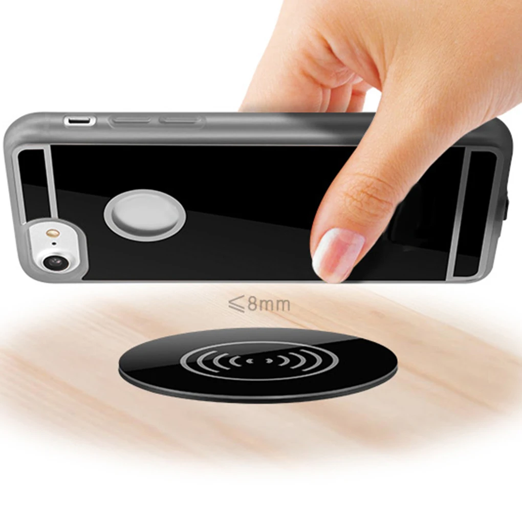 

elenxs Qi Wireless Charger Desktop Replacement for iPhoneX/XS/XR for Samsung S9 Embedded Furniture Office Charging Device