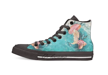 

Jellyfish tangling Novelty Design Casual Canvas Shoes Custom shoes Drop Shipping
