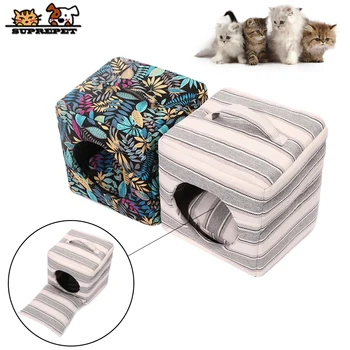

SUPREPET Pet Dog Bed for Medium Small Dogs Oxford Waterproof Dog Cat House Warm Comfortable Kennel Dog Bed Cushion Pet Supplies