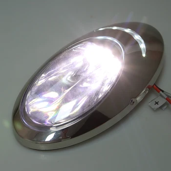

316 Stainless Steel 12V 5W 6300K Marine Boat LED Recessed Mount High Output Docking Light