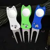 Magnetic Ball Marker Golf Divot Repair Tool Golf TrainingAids Pitch Alloy Divot Tool Metal Golf Pitch Fork Golf Acccessories 2
