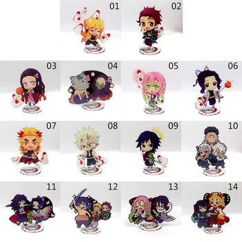 

Japanese Anime Demon Slayer: Kimetsu No Yaiba Kamado Tanjirou Kamado Nezuko Acrylic Stand Figure Model Licensing Desk Decor