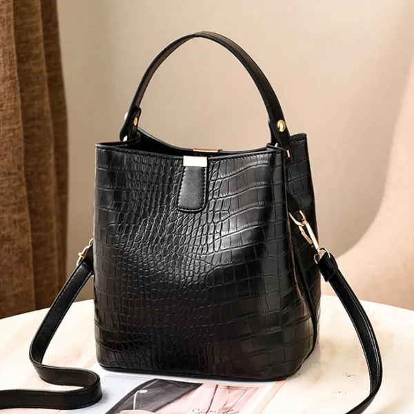 Black HJPHOEBAG модная крокодиловая сумка через плечо для женщин, сумка через плечо, дизайнерские женские сумки, роскошная сумка из искусственной кожи, сумка-мешок YC254 - Цвет: Black