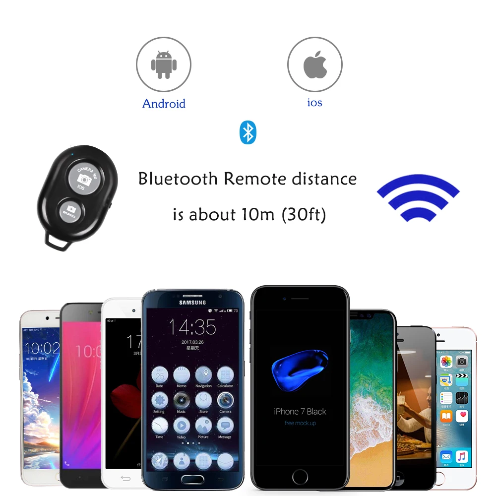 Eicaus Trípode para teléfono, trípode flexible para iPhone y Android con  control remoto y soporte para teléfono, mini trípode impermeable para