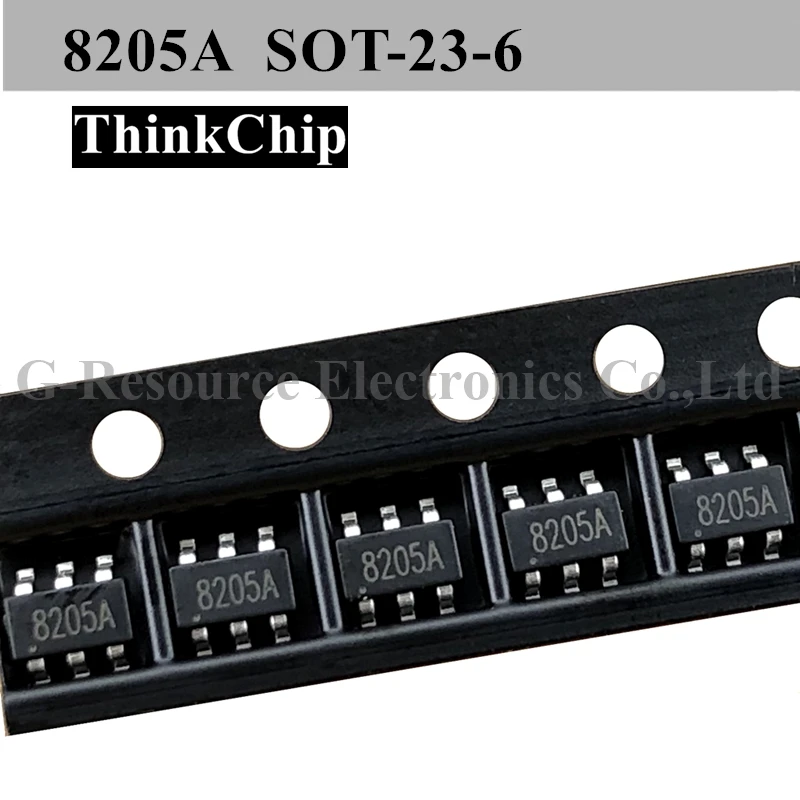

(20 pcs) 8205A SOT-23 8205 SMD lithium battery protection chip New original