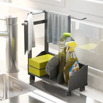 

Multi-function Household Metal Draining Basket Commodity Shelf For Kitchen Storage Holders kitchen accessories equipment tools