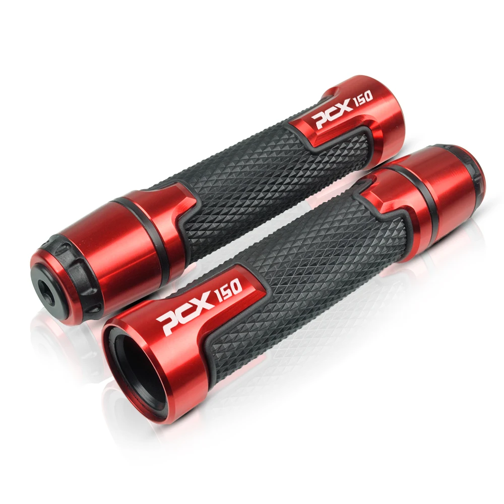 7/8 ''22mm мотоциклетные ручки противоскользящая ручка концы акустическая система Ручная Ручка для Honda PCX150 PCX 150 - Цвет: red