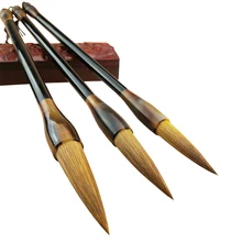 Набор кистей для китайской каллиграфии, 3 шт., кисти для каллиграфии, для рисования, обычные, для рукописей, шерстяные кисти для письма