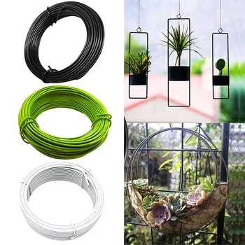 

Garden Tie Strapping Rope 10meters Plastic Coated Iron Wire Gardening Binding Wire Flower DIY LBShipping