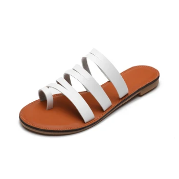 

Summer Woman Slippers Women's Casual Flip Flops Shoes Women Fashion Comfortable Slides Ladies Solid Outside Flats Plus Size