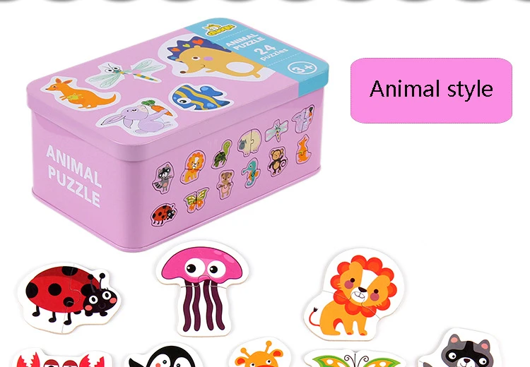 Детские игрушки мультфильм сопряжение головоломки соответствующие игры Когнитивная доска Дети обучения карты игрушки для детей детские развивающие игрушки подарки