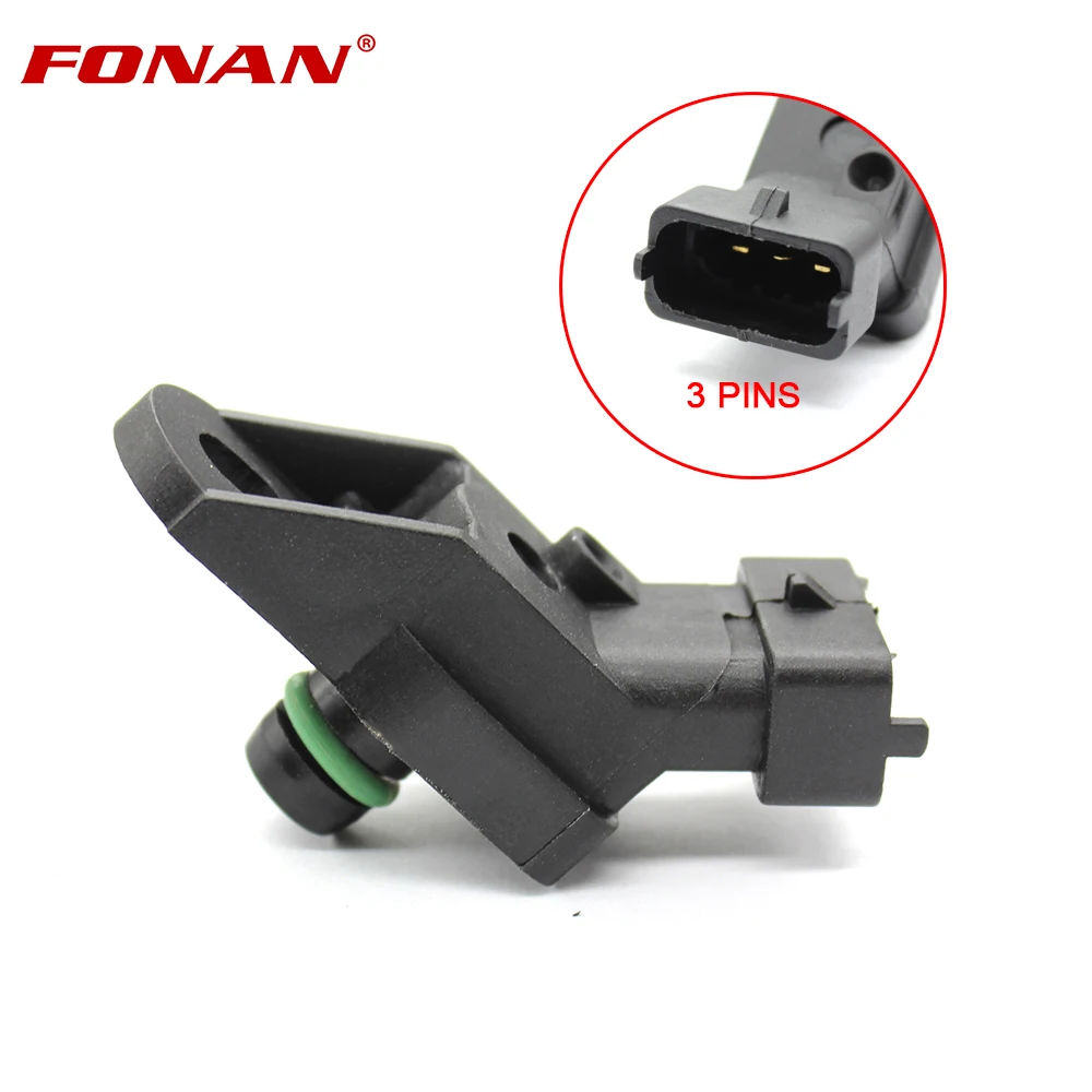 MAP Manifold Absolute Pressure Sensor For BMW E46 330d 330xd M57 E39 525d 530d E53 X5 3.0d