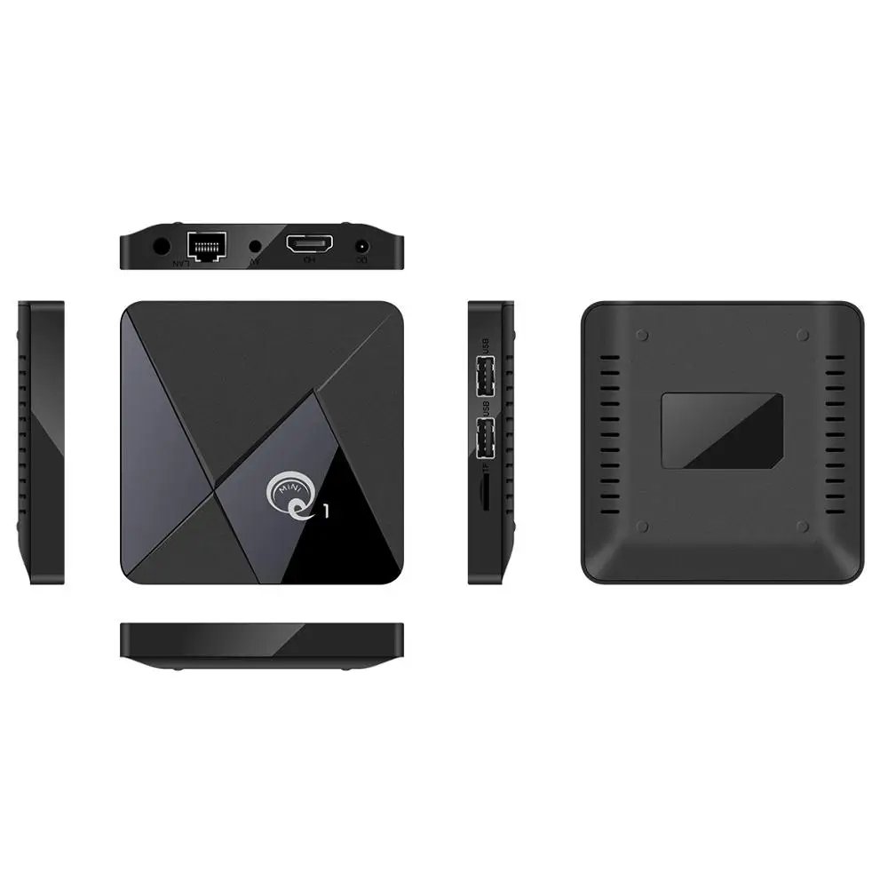 ZKMAGIC Android 9,0 ТВ приставка Q1Mini Rockchip RK3328 2 ГБ 16 ГБ Android приставка 2,4 WiFi Google Play Android ТВ приставка