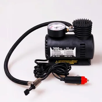 

12V 300PSI Car Tire Inflator Auto Air Compressor Tire Pump with Gauge for Car Bicycle Ball Rubber Dinghy Electric Air Inflator